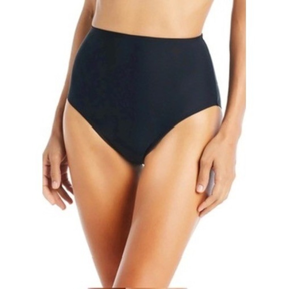 NWT Beyond Control Swim Bottoms Womens Black High Waist Sculpting 14 $60